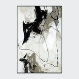 Chaos II - Painting Art By Buddy Whitlock - Black / White - R&R Furniture Gallery (Fountain Valley, CA)