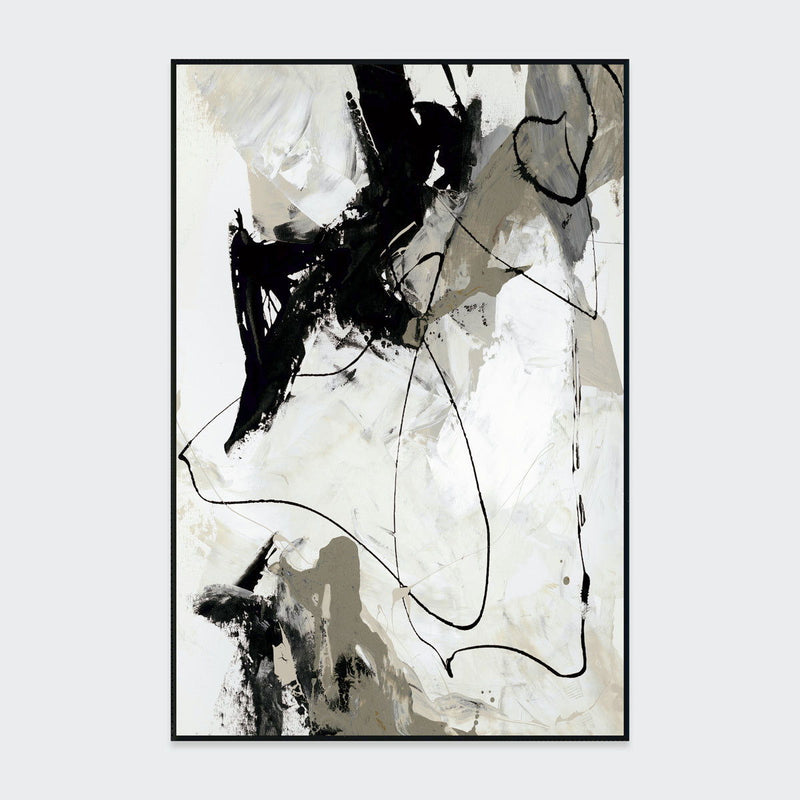Chaos II - Painting Art By Buddy Whitlock - Black / White - R&R Furniture Gallery (Fountain Valley, CA)