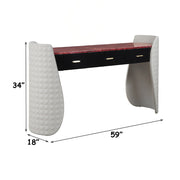 Jamonica - Vanity Desk - Gray & Dark Brown - R&R Furniture Gallery (Fountain Valley, CA)