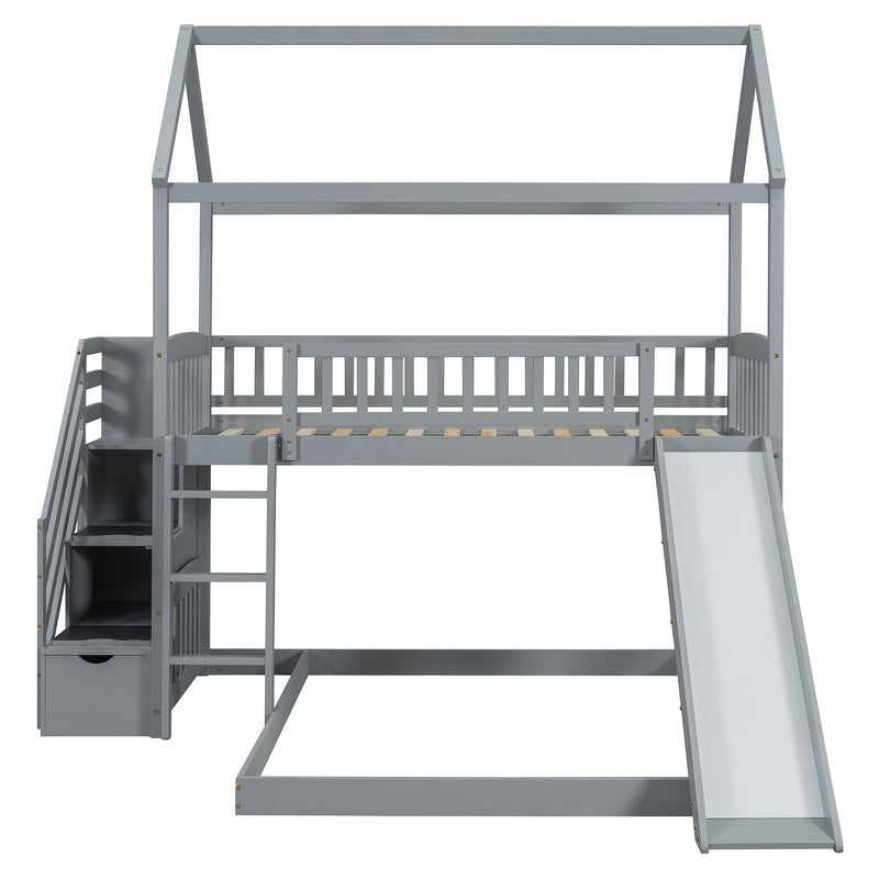 House Bunk Bed With Slide - R&R Furniture Gallery (Fountain Valley, CA)