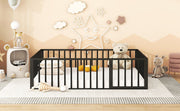 Metal Floor Bed Frame With Fence And Door - R&R Furniture Gallery (Fountain Valley, CA)