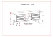 Clarkson - Low TV Stand - Rustic Natural Aged Brown - R&R Furniture Gallery (Fountain Valley, CA)