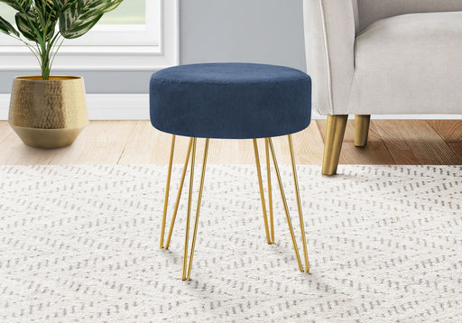 Ottoman, Pouf, Footrest, Foot Stool, Round Metal Legs, Contemporary, Modern - R&R Furniture Gallery (Fountain Valley, CA)