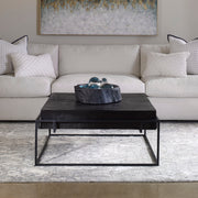 Modern console table by Uttermost with sleek design and metal frame, ideal for entryways or living rooms.
