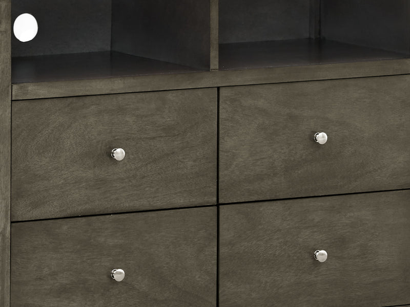 Glory Furniture Hammond media chest with storage, featuring a charming wooden design and multiple compartments for media devices.