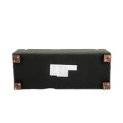Noble House textured fabric ottoman bench with hinged lid, cushioned top, and wooden legs for stylish storage and seating.