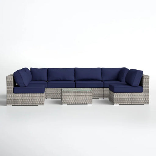 Seating Set With Cushions Handcrafted Wicker Design - R&R Furniture Gallery (Fountain Valley, CA)