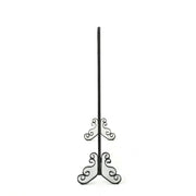 Noble House minimalist single panel iron fireplace screen with diamond design, featuring a sleek black metal frame and decorative pattern.