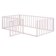Metal Floor Bed Frame With Fence And Door - R&R Furniture Gallery (Fountain Valley, CA)