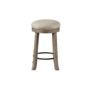 Swivel Counter Stool - Cream / Reclaimed Gray - R&R Furniture Gallery (Fountain Valley, CA)