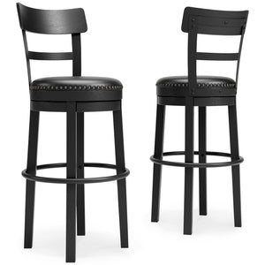Valebeck - Tall Upholstered Swivel Barstool