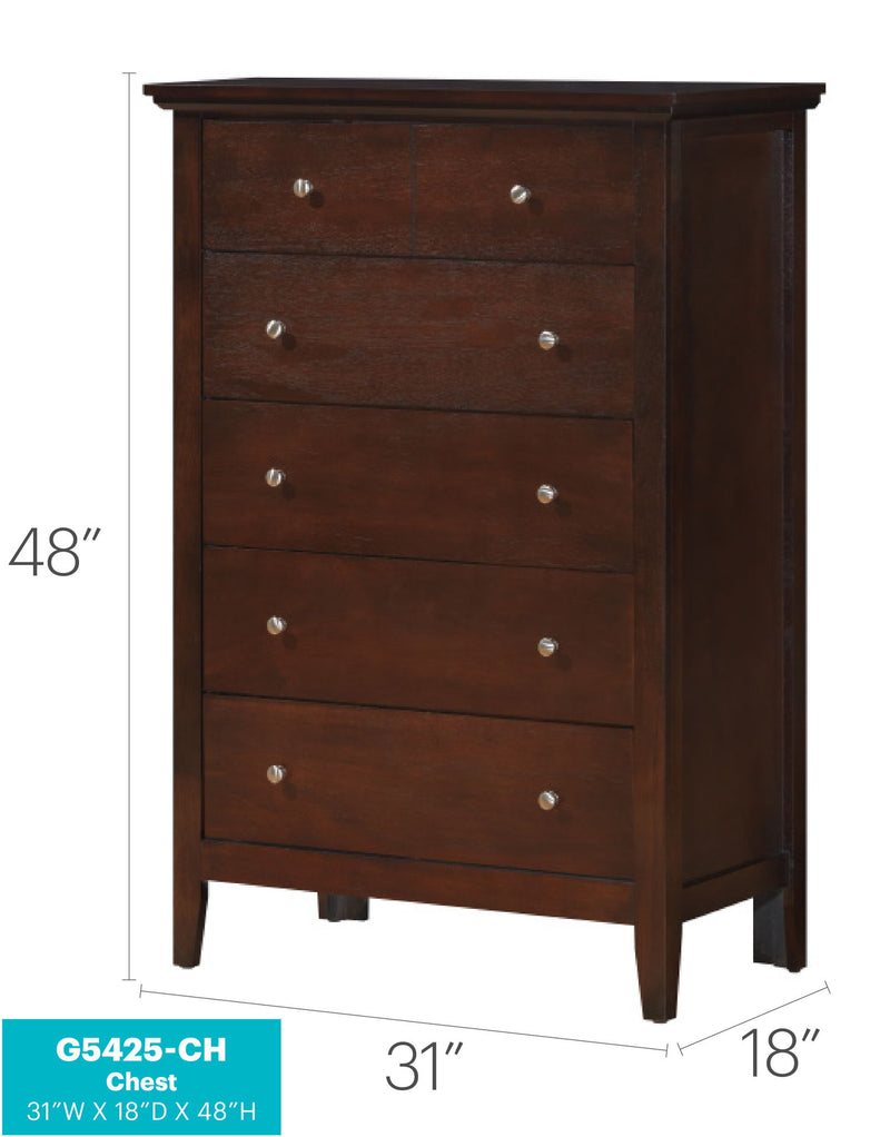 Glory Furniture cappuccino storage chest, accent furniture with a smooth finish and spacious interior for versatile storage.