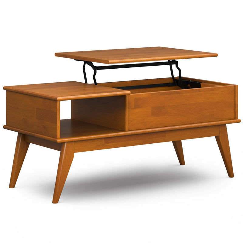 Draper - Lift Top Coffee Table - Teak - R&R Furniture Gallery (Fountain Valley, CA)