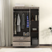 3 Door Wardrobe With 2 Drawers - R&R Furniture Gallery (Fountain Valley, CA)