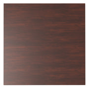 Eastwood square dining table by Simpli-Home in Java brown with a sleek wooden surface and sturdy legs for modern dining rooms