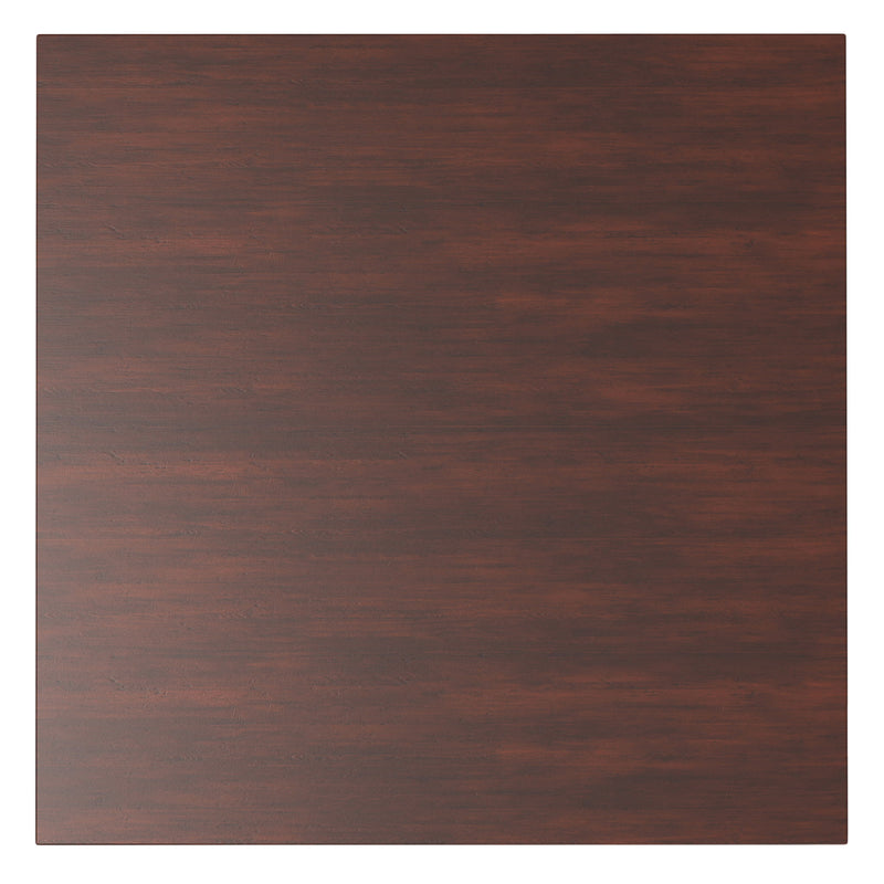Eastwood square dining table by Simpli-Home in Java brown with a sleek wooden surface and sturdy legs for modern dining rooms