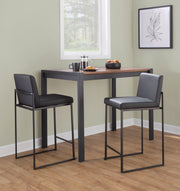 Lumi Source Fuji contemporary high-back barstool with elegant design, showcasing a sleek modern look and sturdy construction.