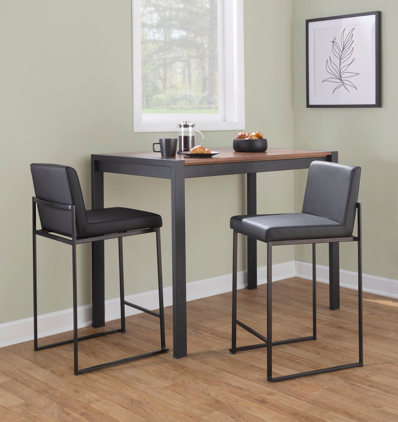 Lumi Source Fuji contemporary high-back barstool with elegant design, showcasing a sleek modern look and sturdy construction.