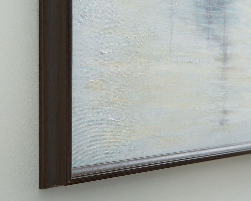 Worthney - Wall Art - Blue / White / Brown - R&R Furniture Gallery (Fountain Valley, CA)
