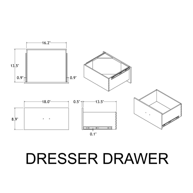 Augusta - Dresser, 7 Spacious Drawers, Block Feet - Beige Brown - R&R Furniture Gallery (Fountain Valley, CA)