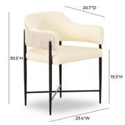 Sezanne - Vegan Leather 2-Tone Dining Chair - R&R Furniture Gallery (Fountain Valley, CA)
