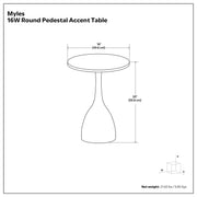 Myles - Side Table - Black - R&R Furniture Gallery (Fountain Valley, CA)