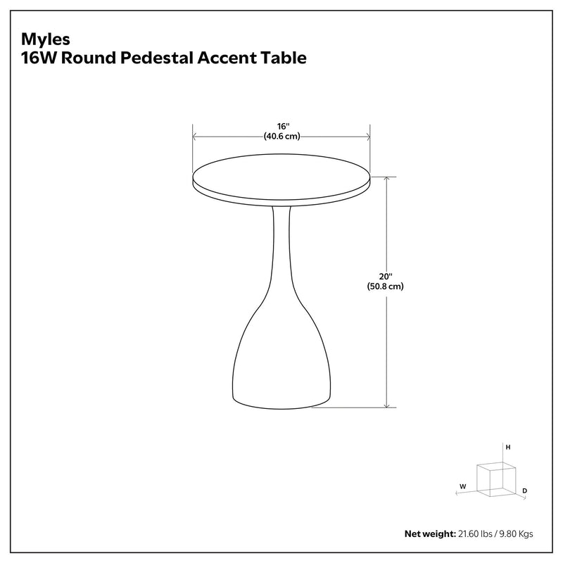 Myles - Side Table - Black - R&R Furniture Gallery (Fountain Valley, CA)