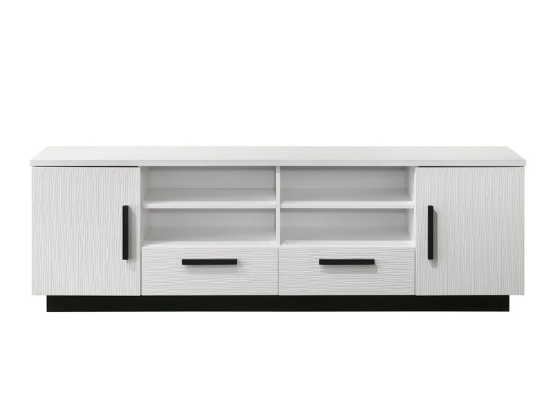 Matilda - TV Stand With Drawers - White Finish - R&R Furniture Gallery (Fountain Valley, CA)
