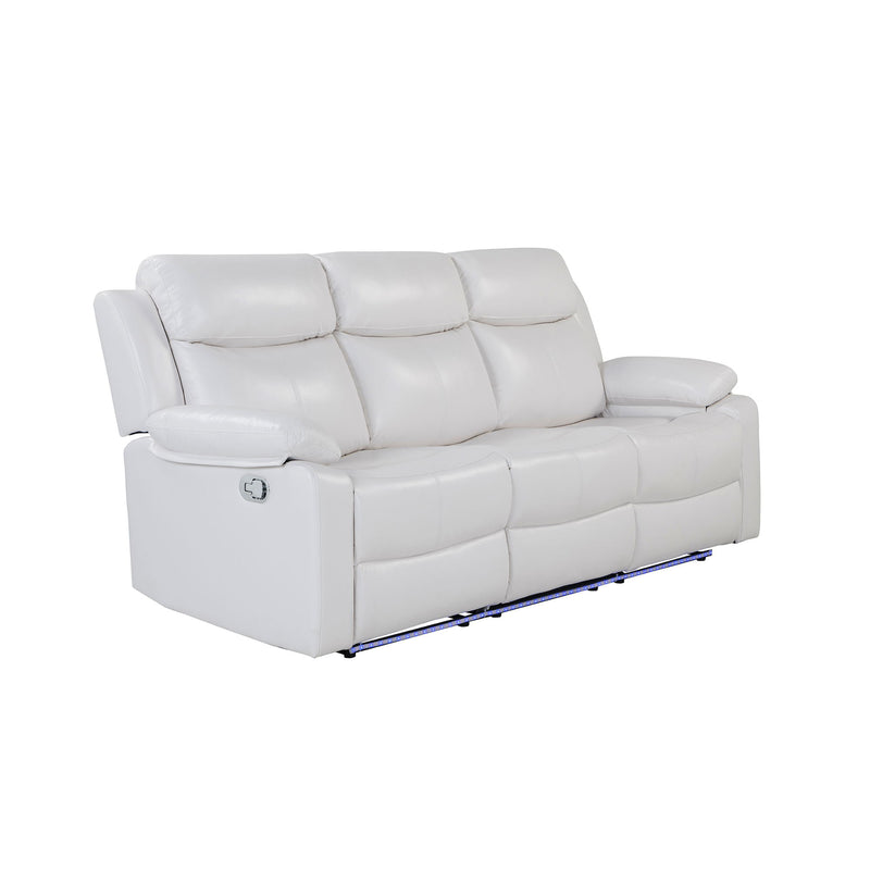 Blanche - Reclining Sofa With LED Lights - R&R Furniture Gallery (Fountain Valley, CA)