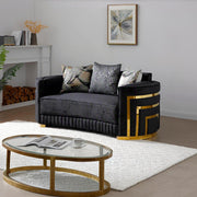 Soledad - Loveseat - Black - R&R Furniture Gallery (Fountain Valley, CA)