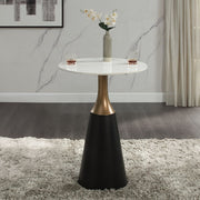 Jaramillo - Counter Height Table - Natural Marble Top & Black - R&R Furniture Gallery (Fountain Valley, CA)