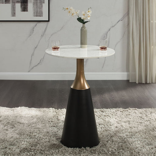 Jaramillo - Counter Height Table - Natural Marble Top & Black - R&R Furniture Gallery (Fountain Valley, CA)