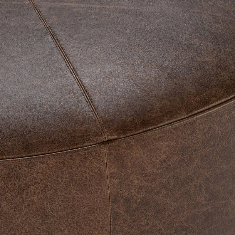 Clair - Leather Round Table - R&R Furniture Gallery (Fountain Valley, CA)