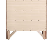 Glory Furniture Marilla media chest with multiple drawers and a polished wooden finish, ideal for TV and media storage.