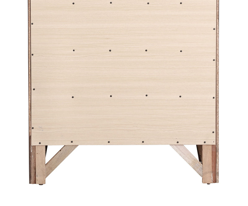Glory Furniture Marilla media chest with multiple drawers and a polished wooden finish, ideal for TV and media storage.