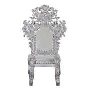 Valkyrie - Side Chair (Set of 2) - Synthetic Leather & Antique Platinum - R&R Furniture Gallery (Fountain Valley, CA)