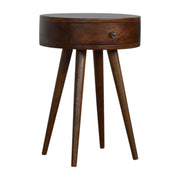 Nordic Chestnut Circular Nightstand - R&R Furniture Gallery (Fountain Valley, CA)