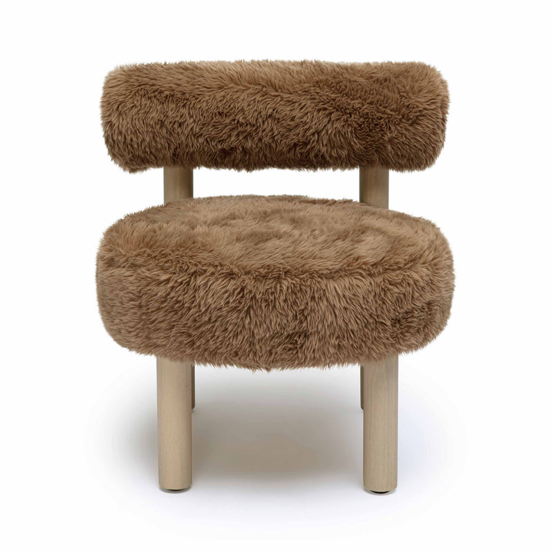 Carmel - Vegan Shearling Accent Chair - R&R Furniture Gallery (Fountain Valley, CA)