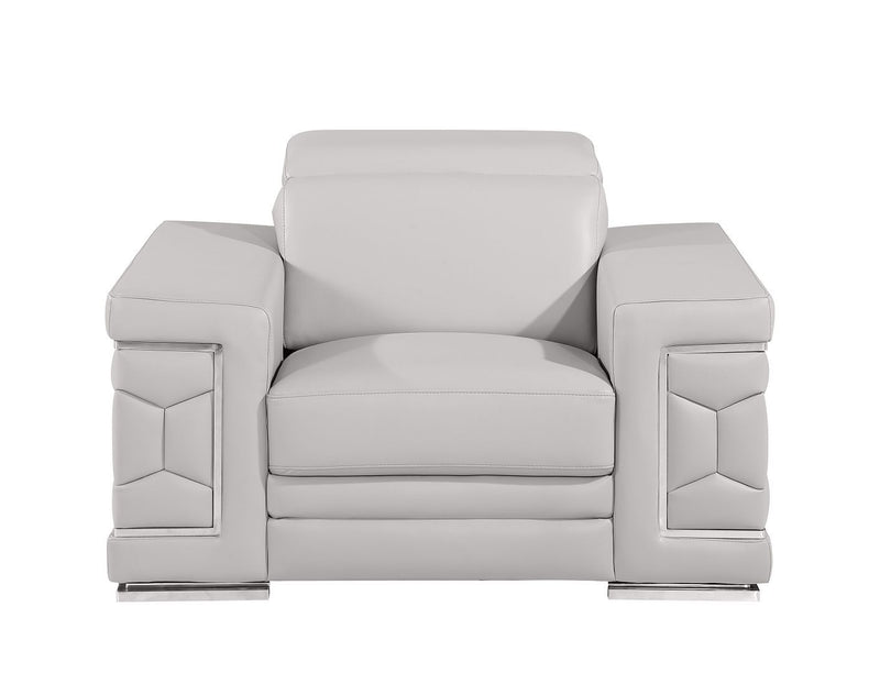 296 - Genuine Leather Chair - R&R Furniture Gallery (Fountain Valley, CA)