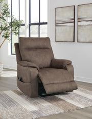 Crestmeade Power Lift Recliner by Signature Design Ashley, featuring plush upholstery and a sturdy lift mechanism for easy sitting and standing.
