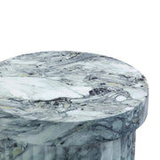 Serafina - Concrete Indoor / Outdoor Side Table - Marble Pattern - R&R Furniture Gallery (Fountain Valley, CA)