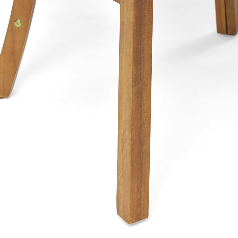 Outdoor Wooden Dining Chairs With Cushions (Set of 2) - R&R Furniture Gallery (Fountain Valley, CA)