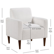 Caius - Arm Chair - White - R&R Furniture Gallery (Fountain Valley, CA)