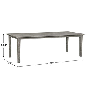 Forsyth - Outdoor Dining Table - Dark Gray