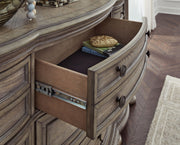 Ardenfield - Dresser And Mirror - Light Brown - R&R Furniture Gallery (Fountain Valley, CA)