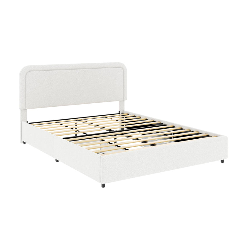 Liv - Patented With Drawers Upholstered Storage Platform Bed - R&R Furniture Gallery (Fountain Valley, CA)