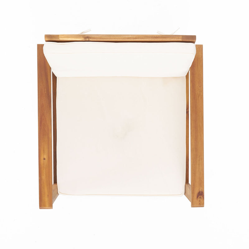 3 Piece Patio Set With Slatted Design, 2 Club Chairs And Coffee Table - Brown - R&R Furniture Gallery (Fountain Valley, CA)