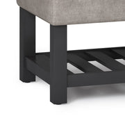 Cosmopolitan - Storage Ottoman Bench With Open Bottom - R&R Furniture Gallery (Fountain Valley, CA)