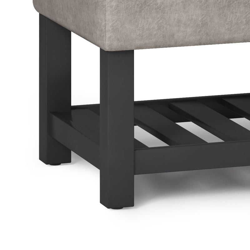 Cosmopolitan - Storage Ottoman Bench With Open Bottom - R&R Furniture Gallery (Fountain Valley, CA)
