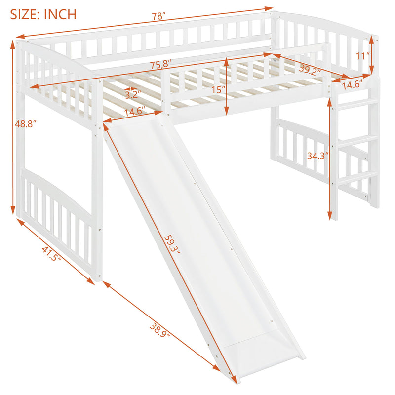 Loft Bed With Slide And Ladder - R&R Furniture Gallery (Fountain Valley, CA)
